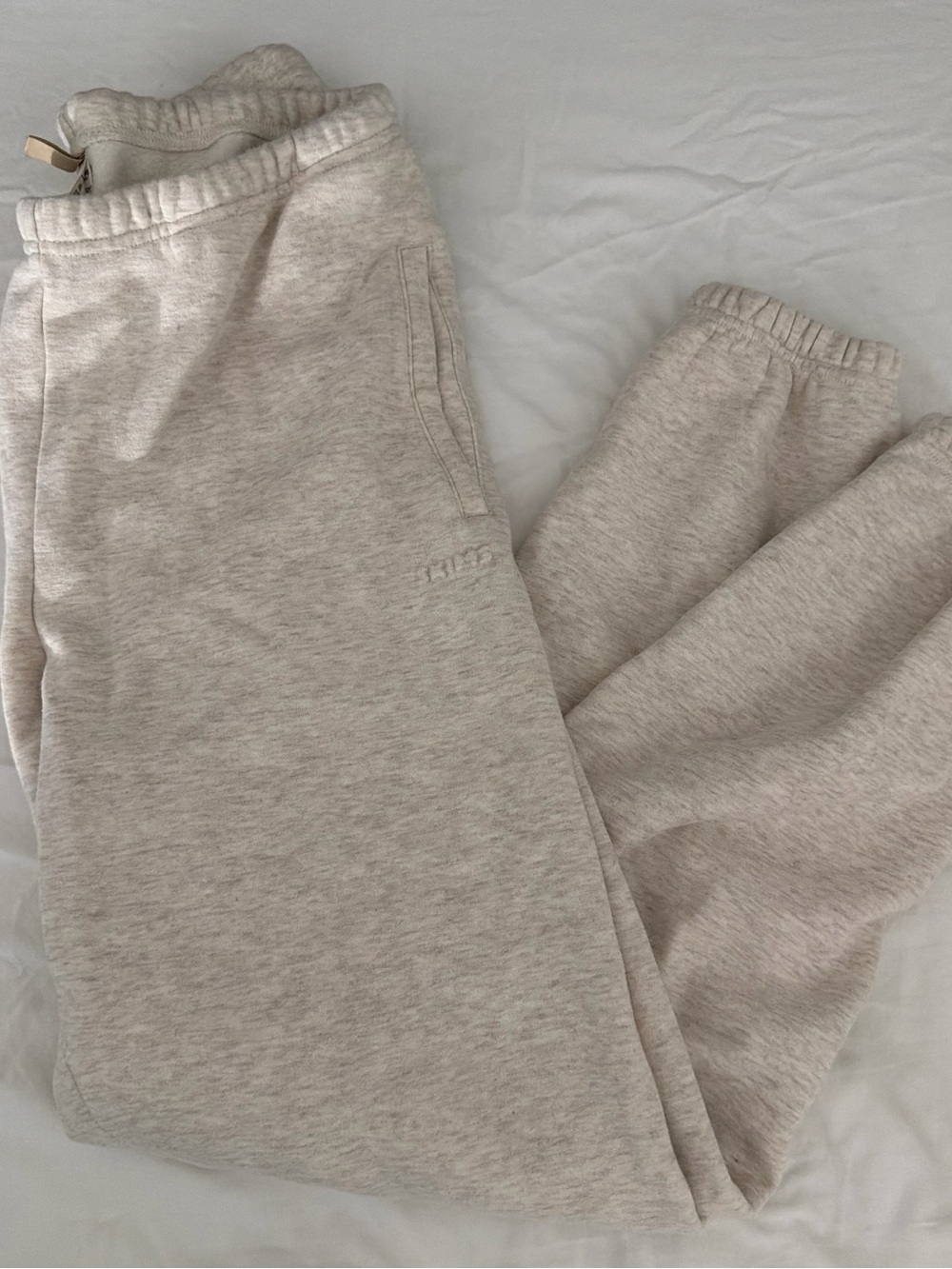 Skims Cozy Fleece Jogger Pants - Cream